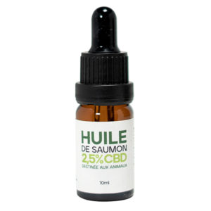 Huile saumon CBD pour animaux