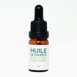 Huile de saumon pour animaux 5% CBD